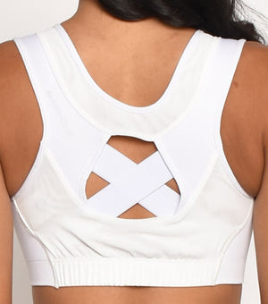 Top Esportivo Postural Para Mulheres Com Zipper