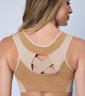 Top Esportivo Postural Para Mulheres Com Zipper