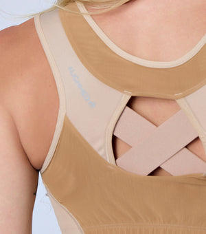 Top Esportivo Postural Para Mulheres Com Zipper