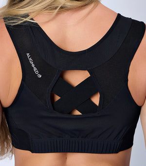 Top Esportivo Postural Para Mulheres Com Zipper