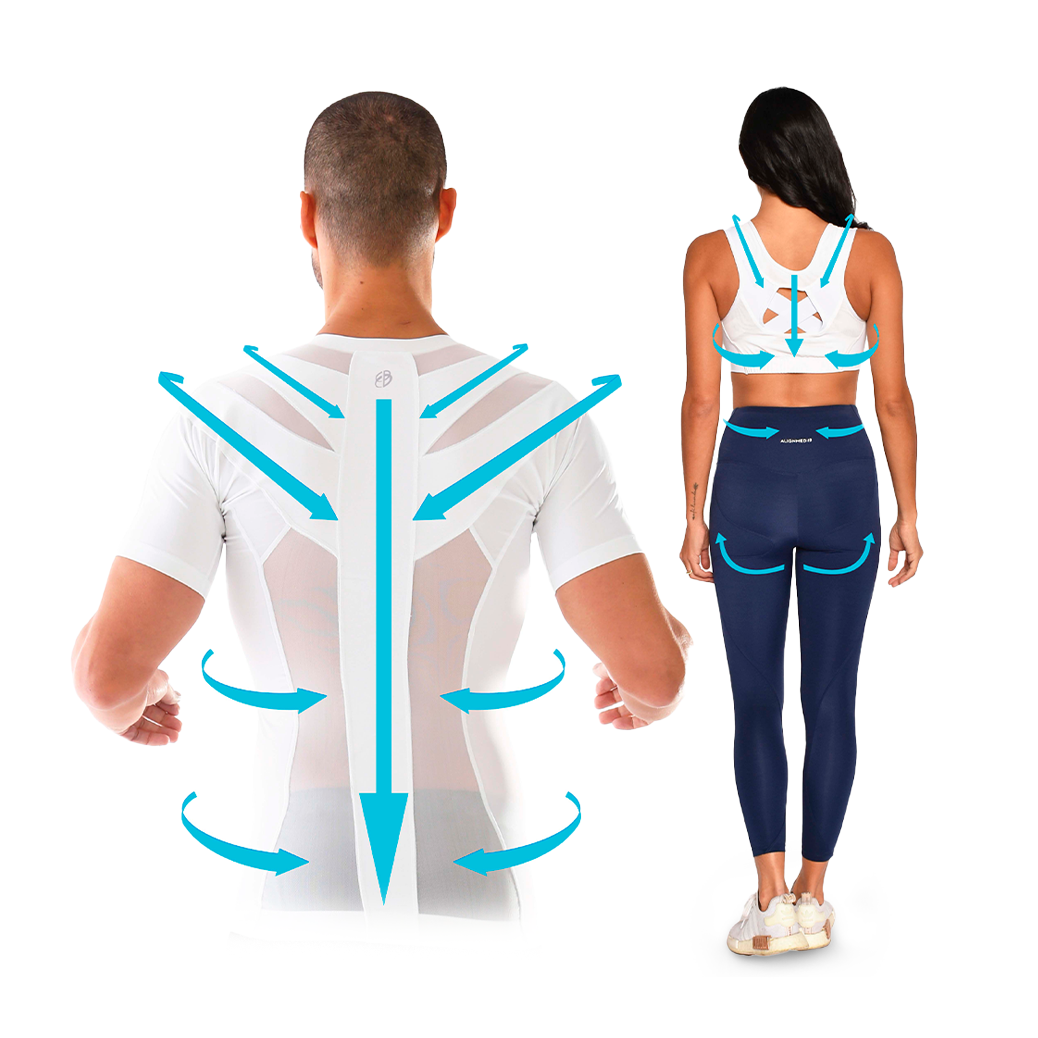 SPFC - Camiseta Postural Feminina - Posture Shirt® Pullover Com Logo N -  Alignmed Brasil