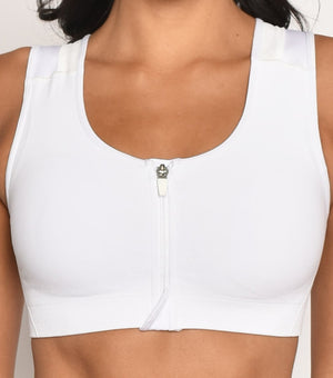 Top Esportivo Postural Para Mulheres Com Zipper