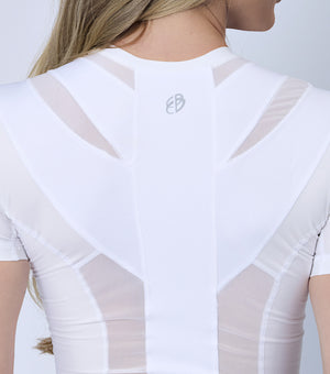 SPFC Camiseta Postural Feminina - Posture Shirt® Com Zipper