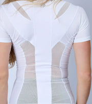 Camiseta postural feminina SPFC com zíper — Alignmed Brasil — foto 7