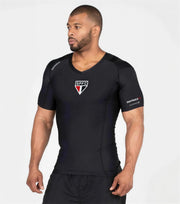 Camiseta postural masculina SPFC pullover com logo central — Alignmed Brasil — foto 1