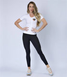 Camiseta postural feminina SPFC com zíper — Alignmed Brasil — foto 10