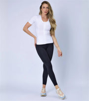 Camiseta postural feminina com zíper Posture Shirt® — Alignmed Brasil — foto 3