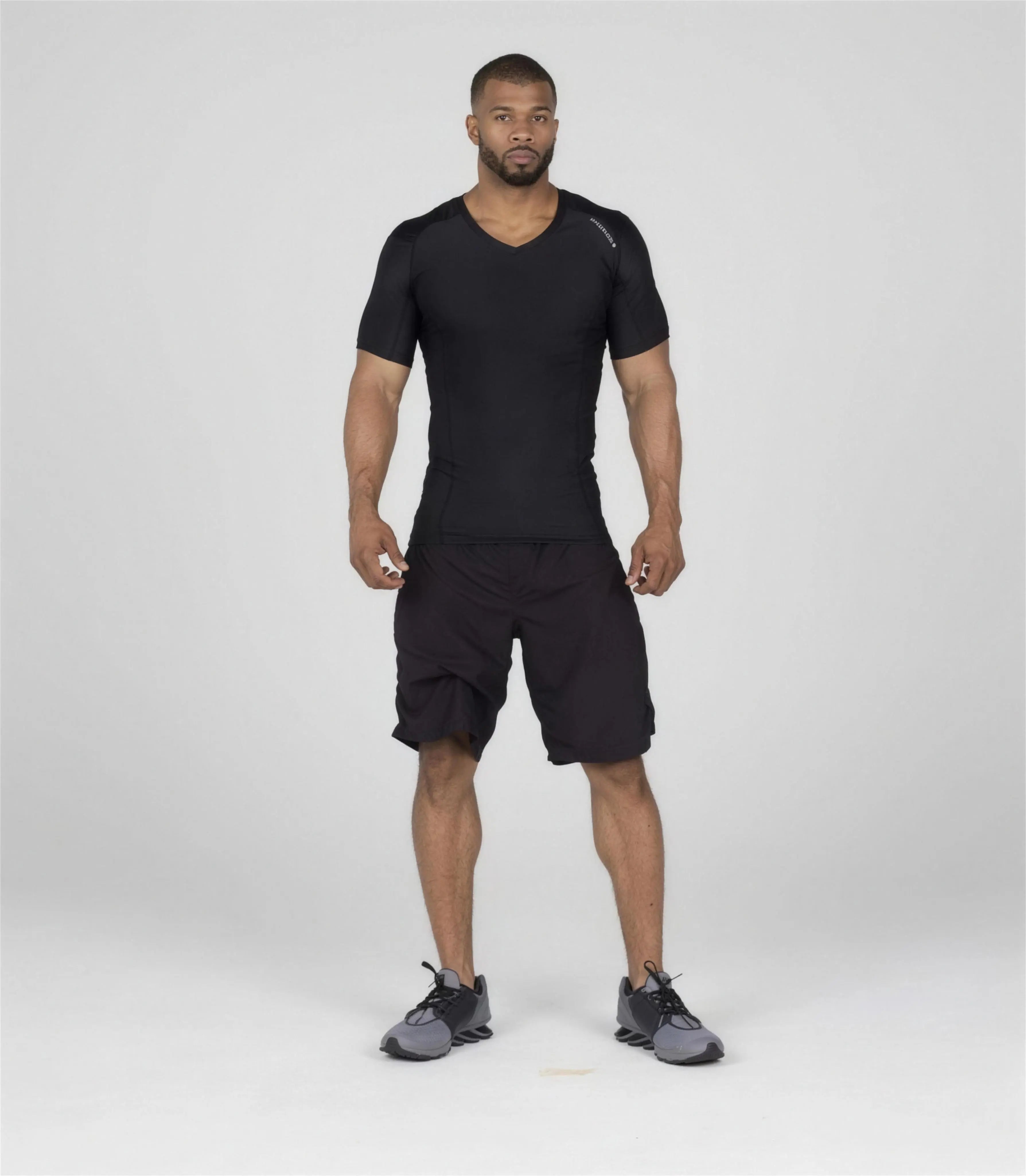Camiseta postural masculina Posture Shirt® Pullover preta — Alignmed Brasil — foto 3