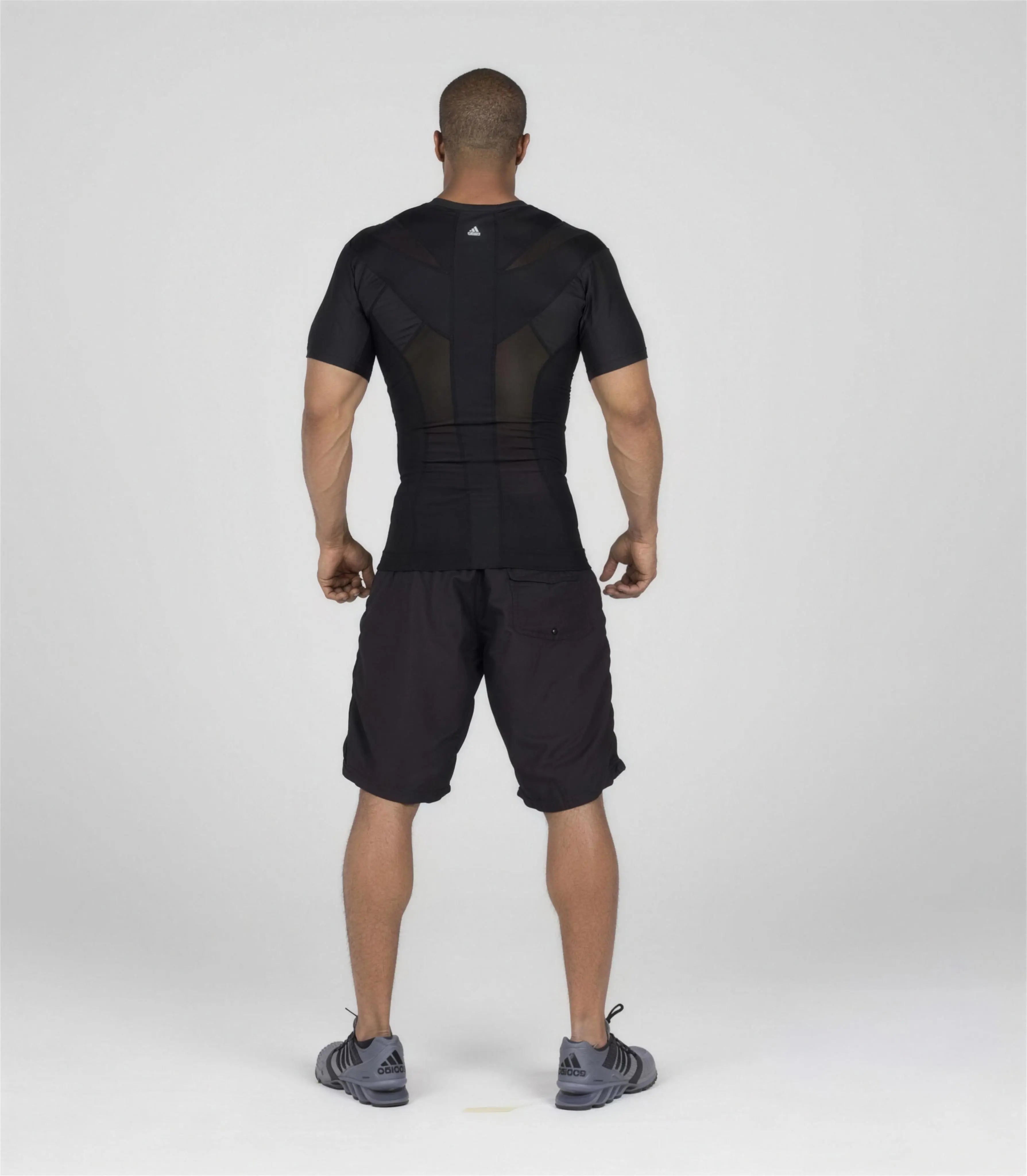 Camiseta postural masculina Posture Shirt® Pullover preta — Alignmed Brasil — foto 4