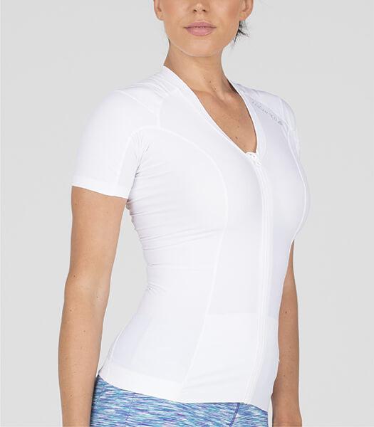 Camiseta Postural Feminina - Posture Shirt® Com Zipper